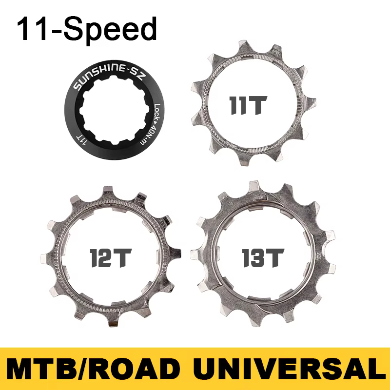 Roue libre de vélo de route et vtt, 8 9 10 11 12 vitesses 11T 12T 13T, pignons de Cassette, accessoi