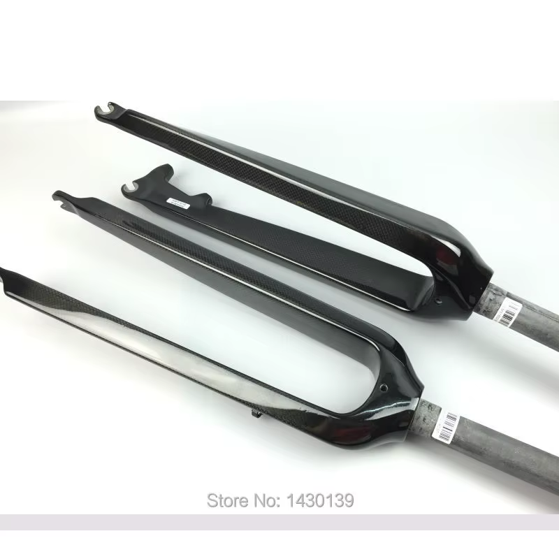 VTT fourche avant entièrement en Fiber de carbone frein à disque fourche dure mat vtt 26er 29er pièc