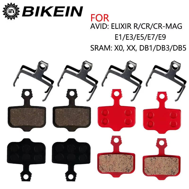 4 paires de plaquettes de frein à disque de vélo en résine/céramique/métal pour Avid Elixir R/CR/CR-
