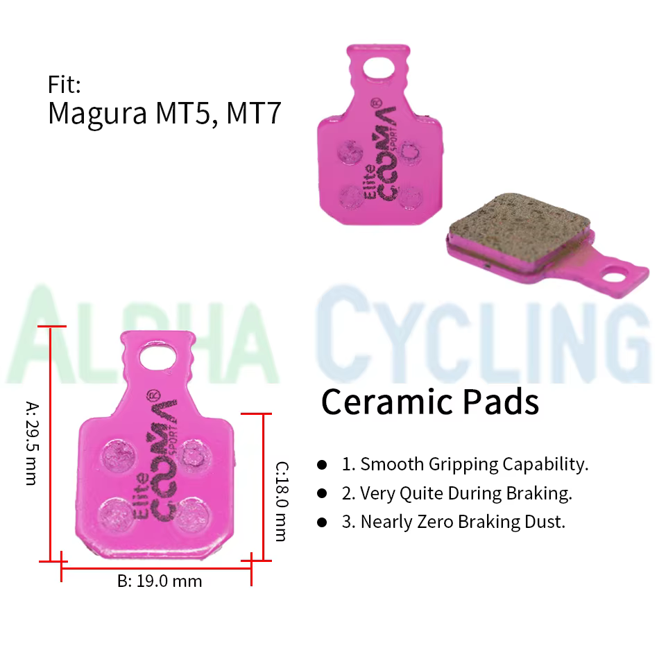 4 paires de plaquettes de frein à disque en céramique pour vélo, pour étrier Magura MT5, MT7, classe