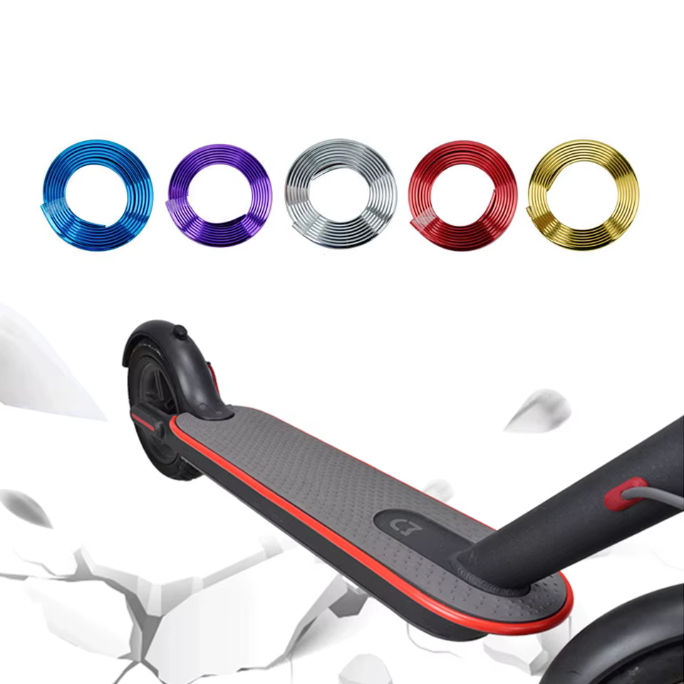 Bandes décoratives de protection pour pare-chocs de trottinette, autocollants pour trottinette élect