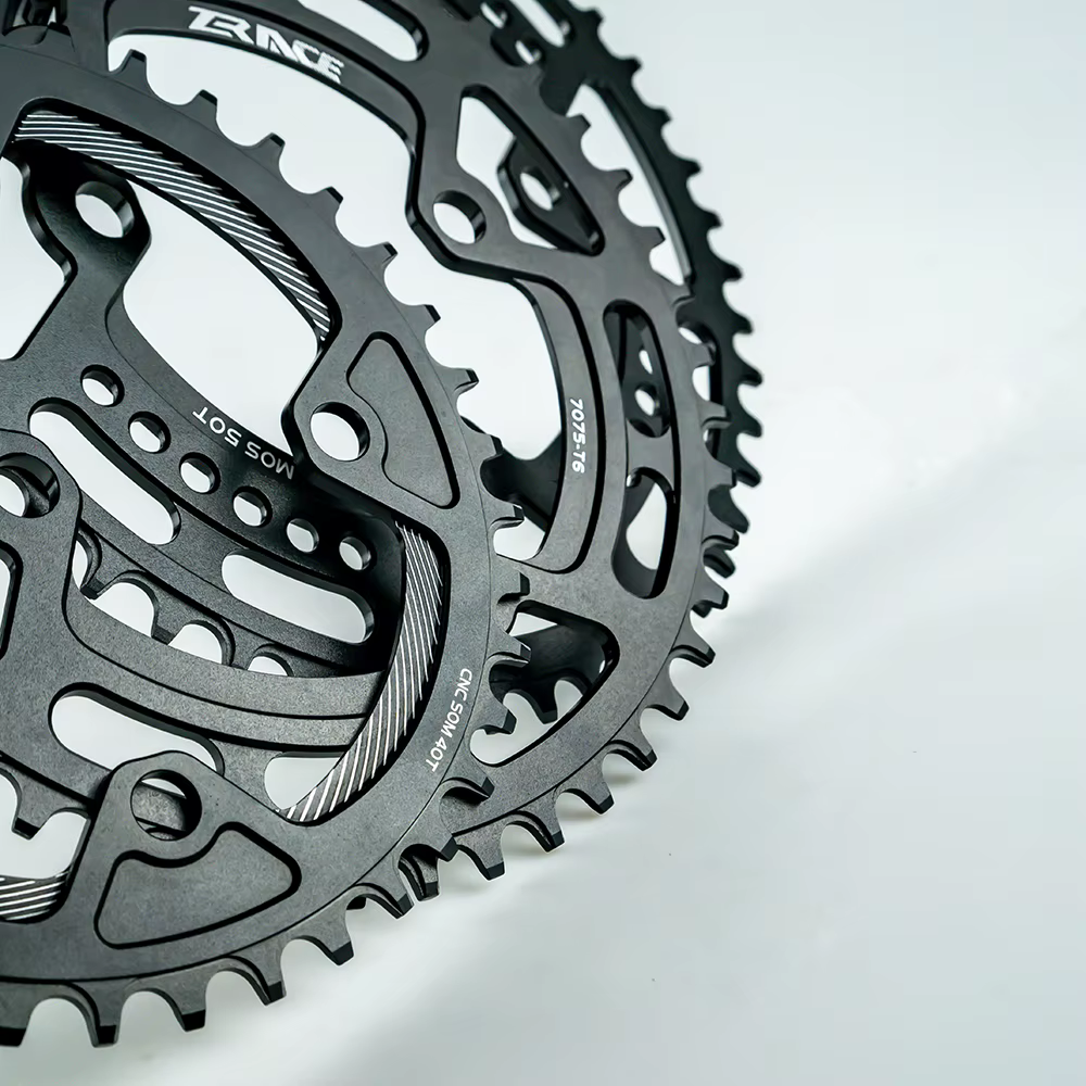 ZRACE-Plateaux de 40T/42T/44T/46T/48T/50T/52T BCD104, Dent Étroite AL7075 CNC, VTT/Route/Vélo de Gra