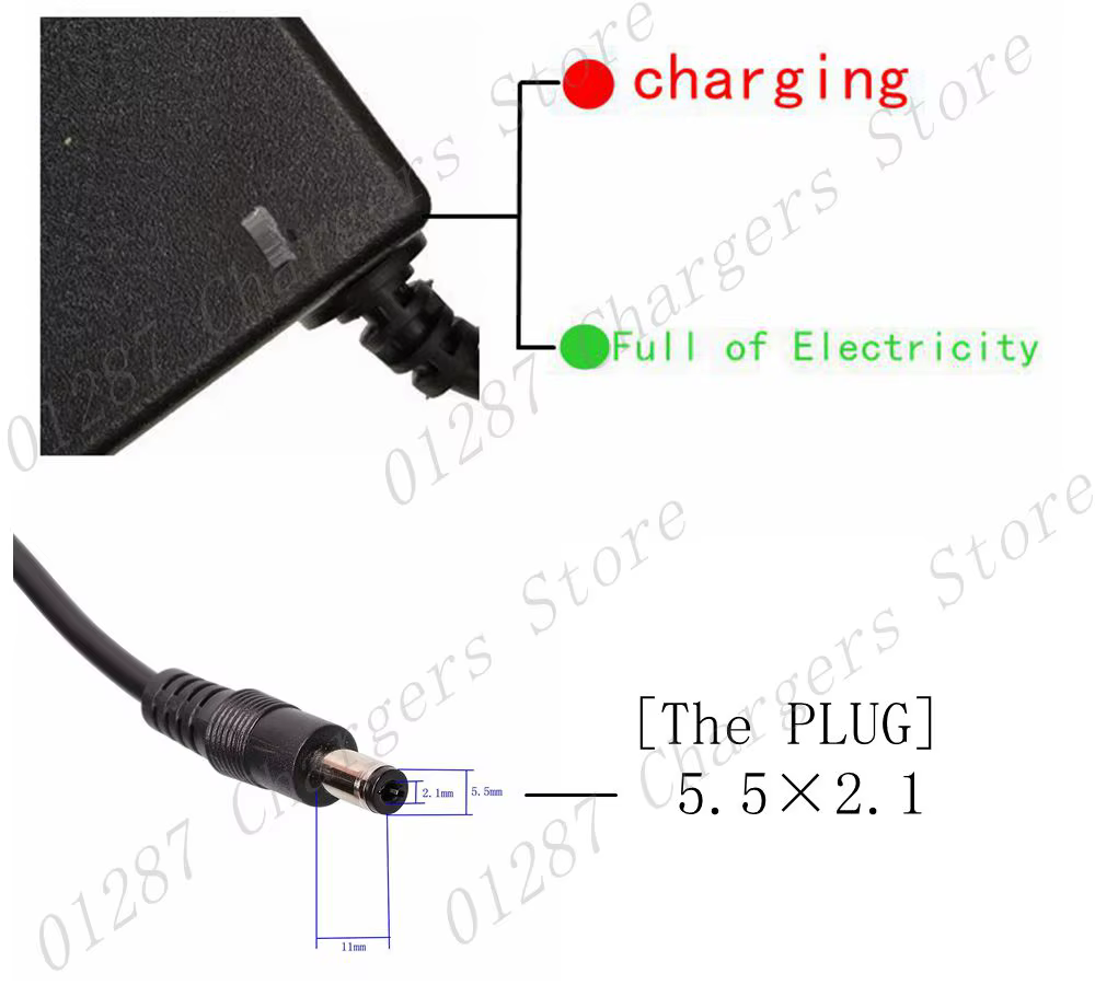 Chargeur 54.6V 2A pour batterie li-ion 48V, prise/connecteur DC pour batterie de vélo électrique au