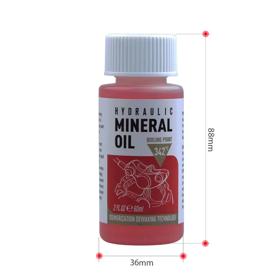 Huile minérale pour freins de vélo haute performance - 60 ml/2 oz - Idéal pour les systèmes de frein