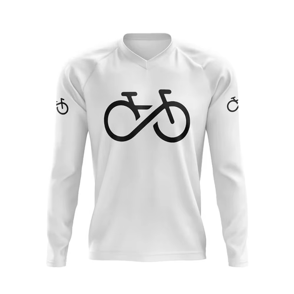 T-shirt de motocross pour hommes : maillot de descente VTT respirant pour le vélo de montagne et le