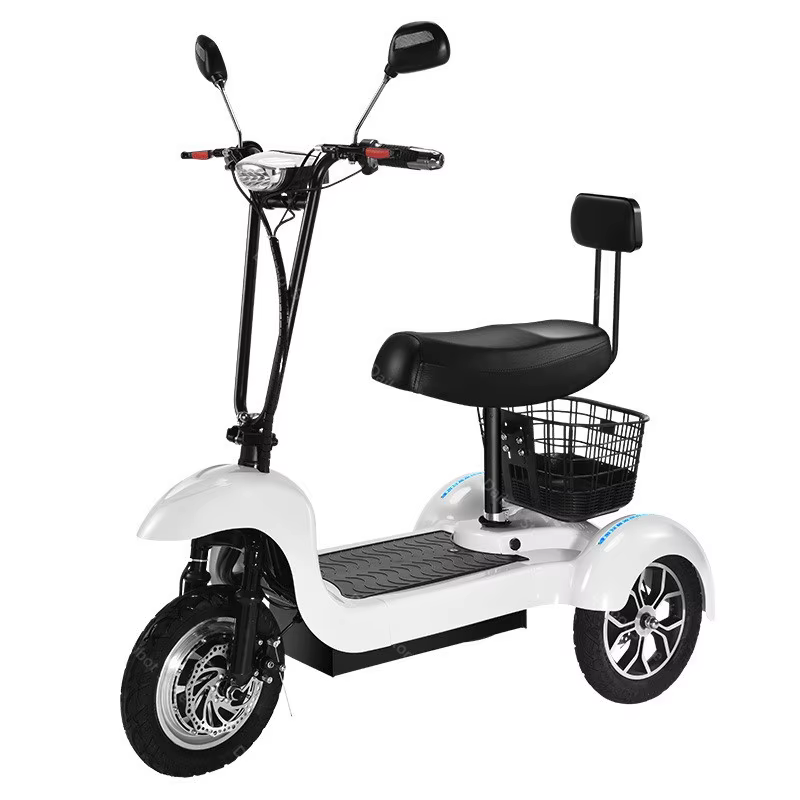 Mini Scooter électrique de 12 pouces pour adultes, Tricycle électrique à 3 roues, 500W 48V, 10,4 ah,