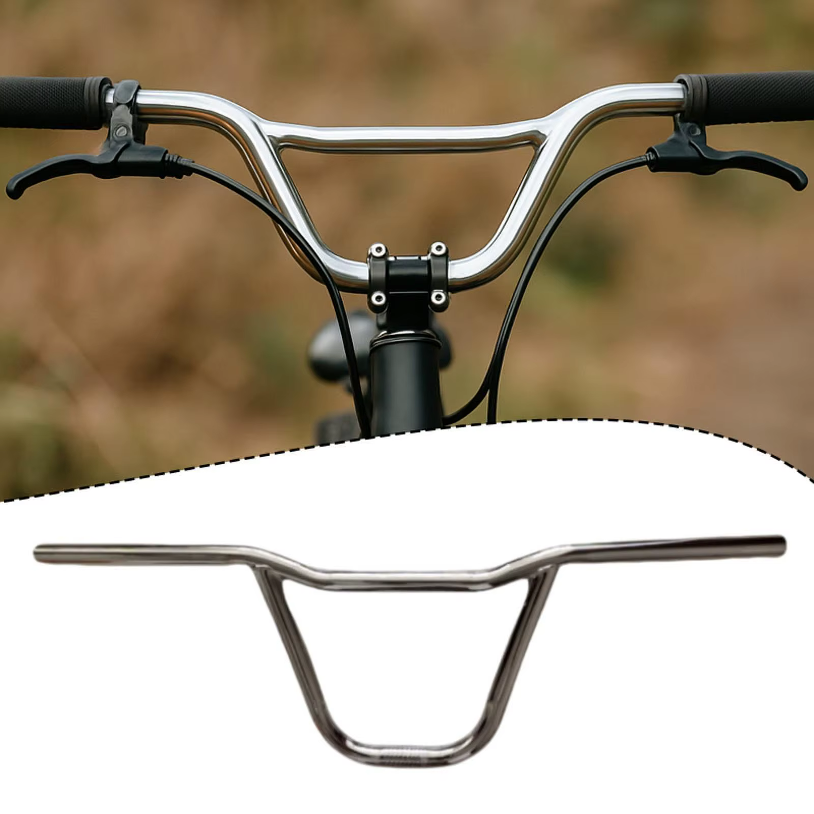 Guidon de vélo léger, barre de poignée pour mise à niveau et réparation de vélo