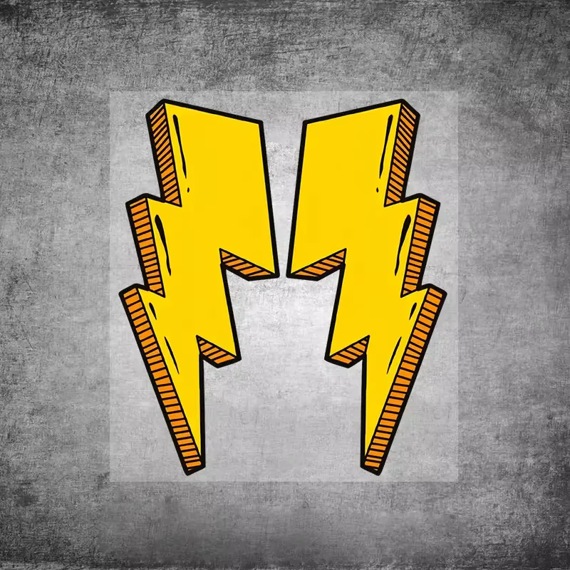 Autocollants Lightning pour cadre de vélo, autocollant personnalisé pour casques de vélo de montagne