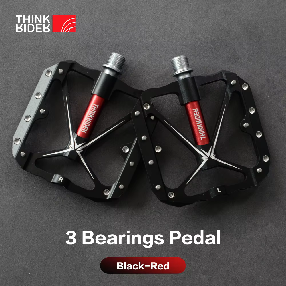ThinkRider – pédales de vélo à 3 roulements scellés, pédales de vélo plates, vtt, route, vtt, access