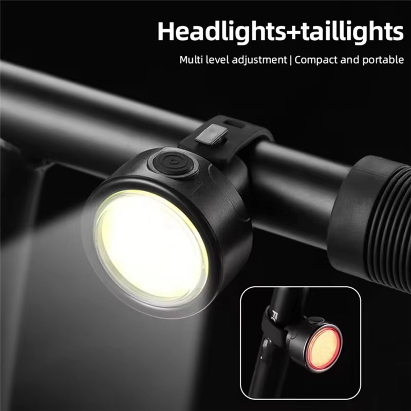 ABHT-LED phare vélo avant lumières alimenté par batterie étanche vélo lampe vélo feu arrière feux ar