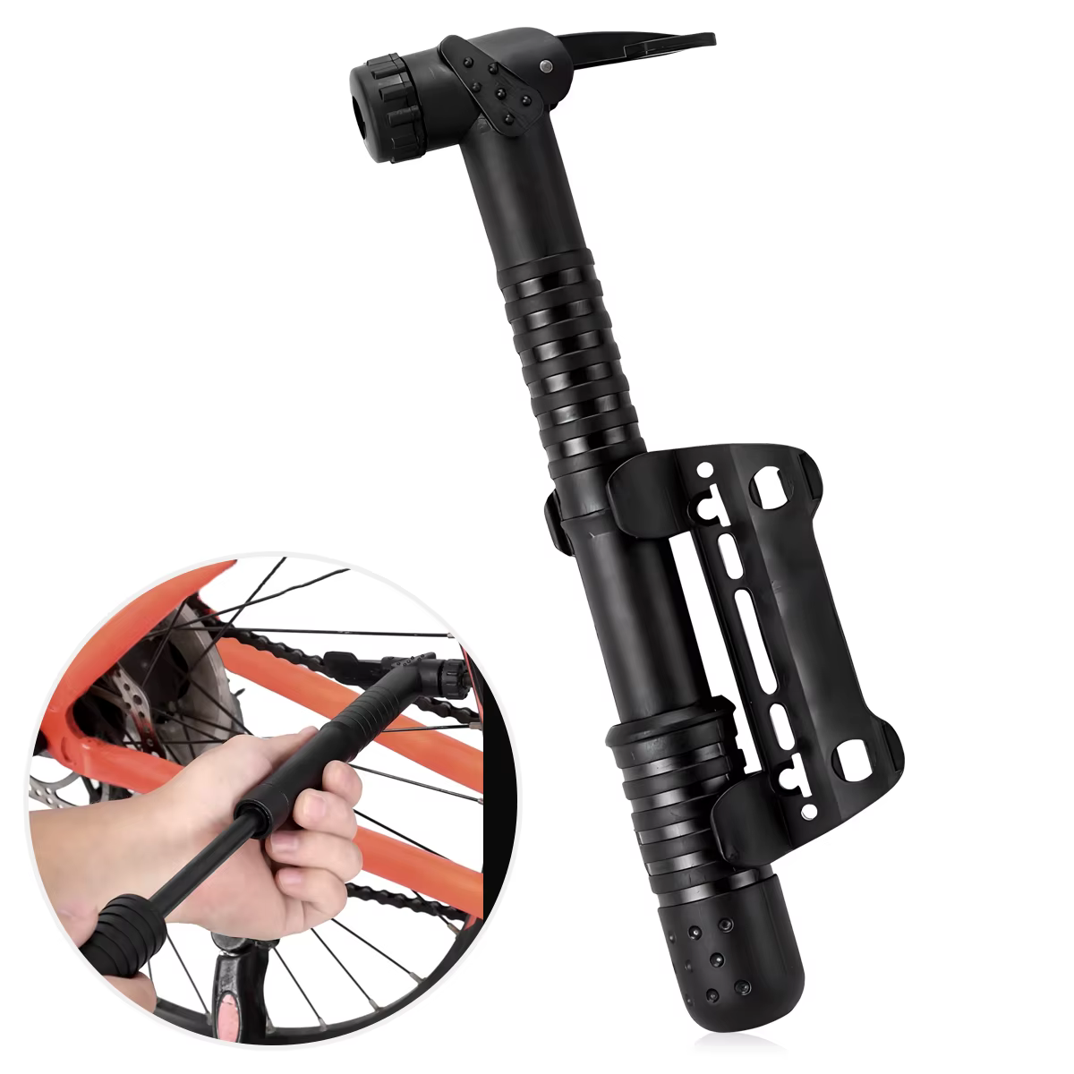 Pompe à Air manuelle pour vélo vtt, ballon, basket-ball, Football, gonfleur de pneus, Valve Schrader
