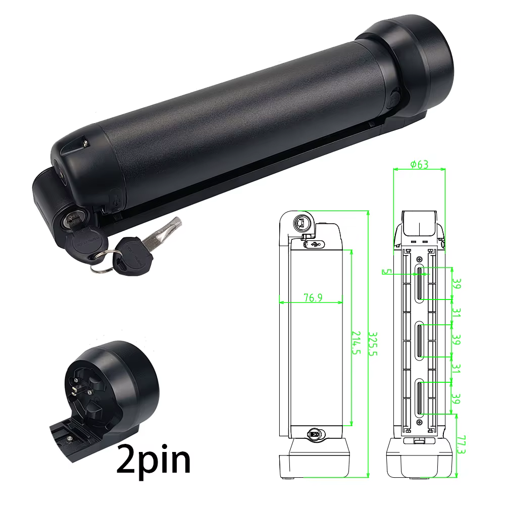 Batterie de bouteille d'eau 24V 36V 7Ah 8.7Ah 10.5Ah 250W 350W Ride1Up Roadster Apollo Phaze batteri