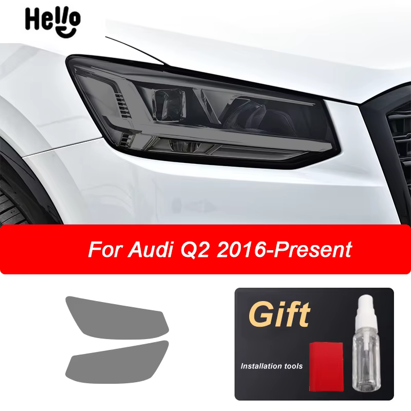 Film de protection autocollant en TPU noir fumé, pour Audi Q2 Q3 F3 8U Q5 Q7 4M Q8 SQ2 SQ5 SQ8 RSQ3 