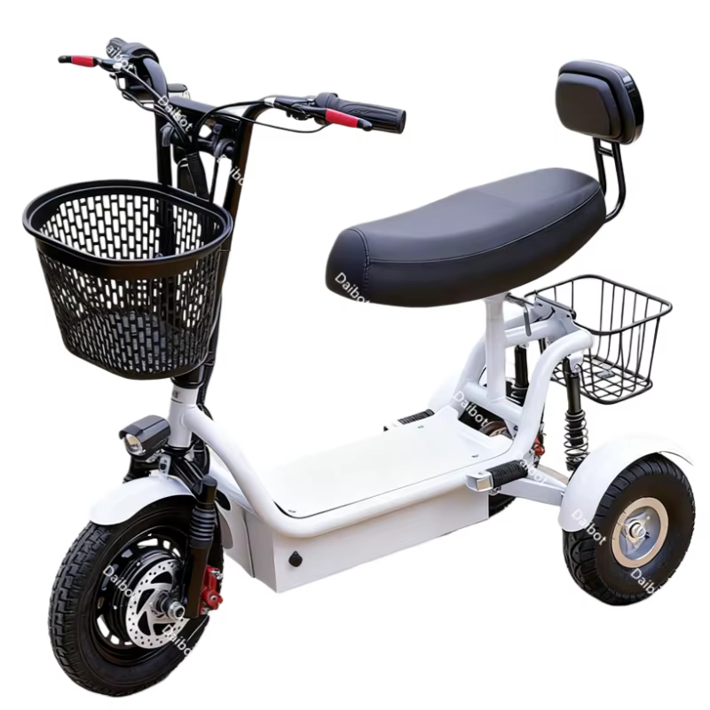 Scooter de mobilité pliant de mode longue portée 60km famille légère avec 2 paniers 800W Scooter éle