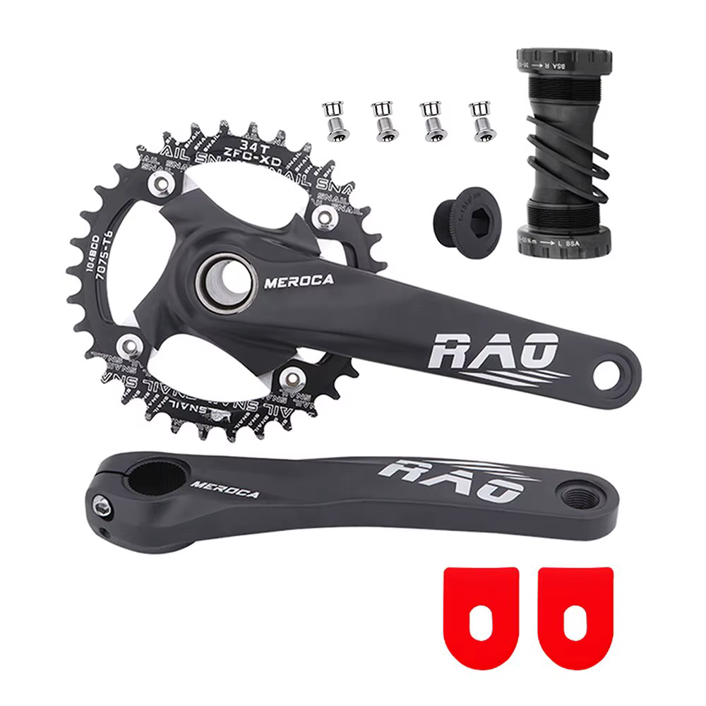 Vélo de montagne manivelle 170mm avec boîtier de pédalier 104BCD 34T 36T 38T vélo Chainring en allia