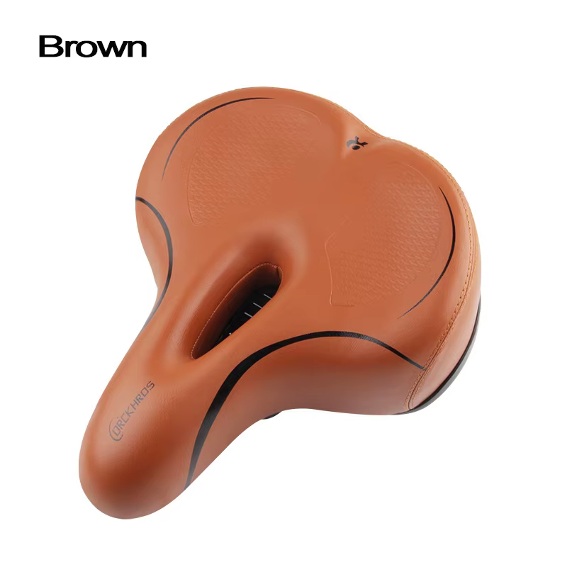 DRCKHROS Selle de vélo confortable à double absorption des chocs, siège de cyclisme pour trajets quo