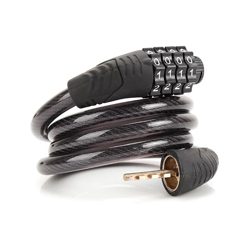 Serrure à chaîne antivol pour vélo à 4 chiffres, Mini Cycle pliable, serrure de sécurité en acier po