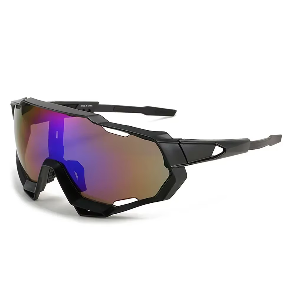 Lunettes de cyclisme Sports de plein air lunettes de soleil coupe-vent colorées Protection UV lunett