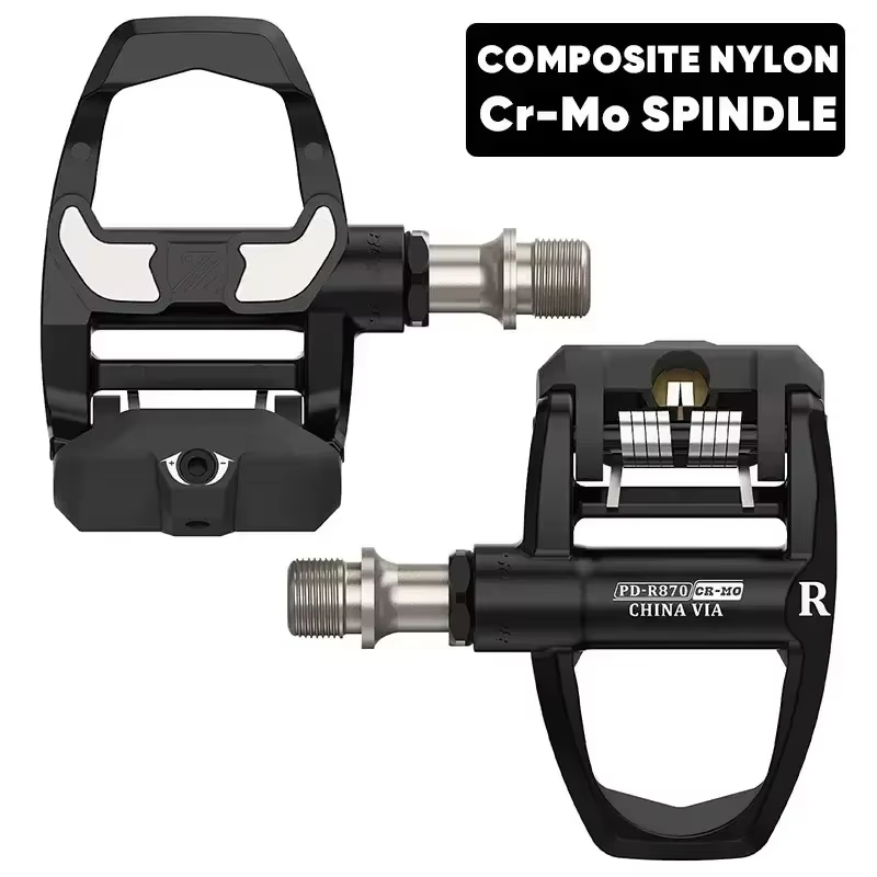 Pédales de vélo de route BUCKLOS en carbone/nylon, pédales autobloquantes, pédales ultralégères sans