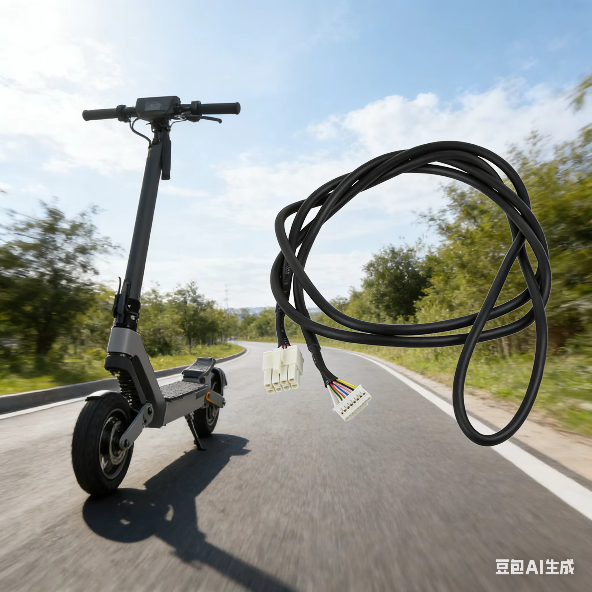 Faisceau de câblage pour trottinette électrique 170 cm pour Kukirin G2/G4, ligne de données intégrée