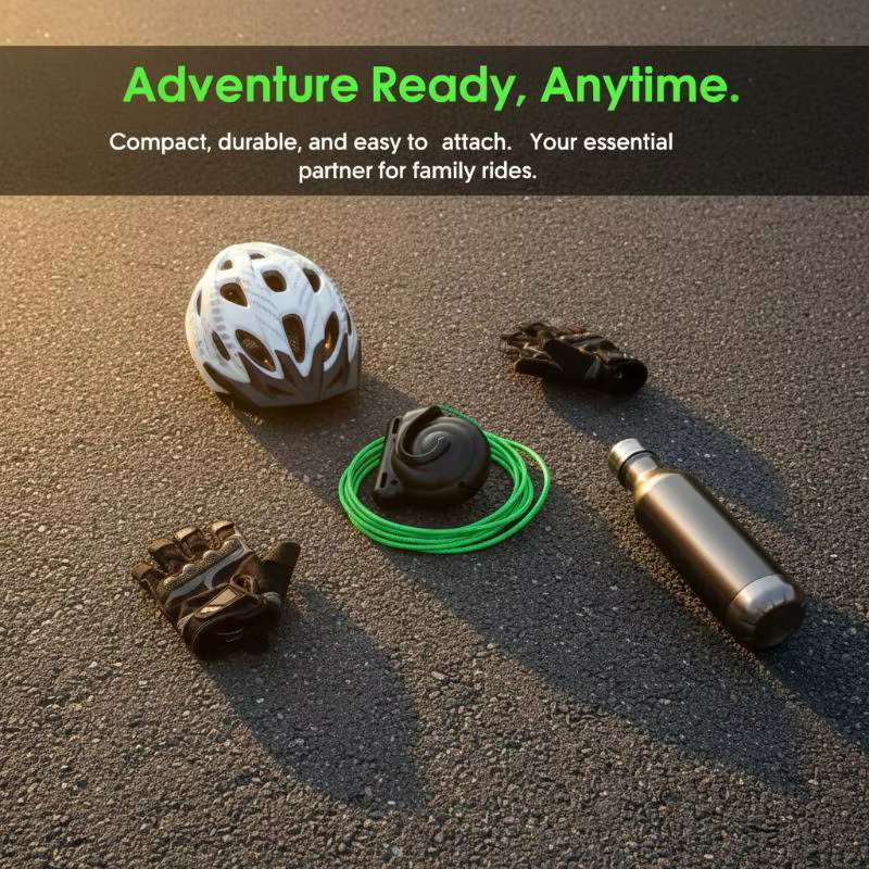 Cordon de remorquage pour vélo 1,7 m, corde de traction flexible et extensible pour les sorties cycl