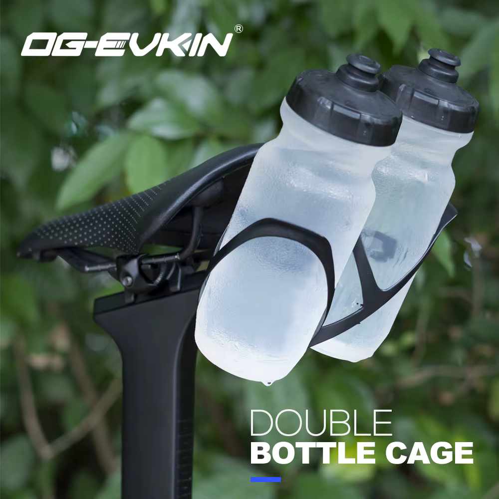 OG-EVKIN FA-026 Support de bouteille de vélo en carbone, extenseur de porte-bouteille en titane pour