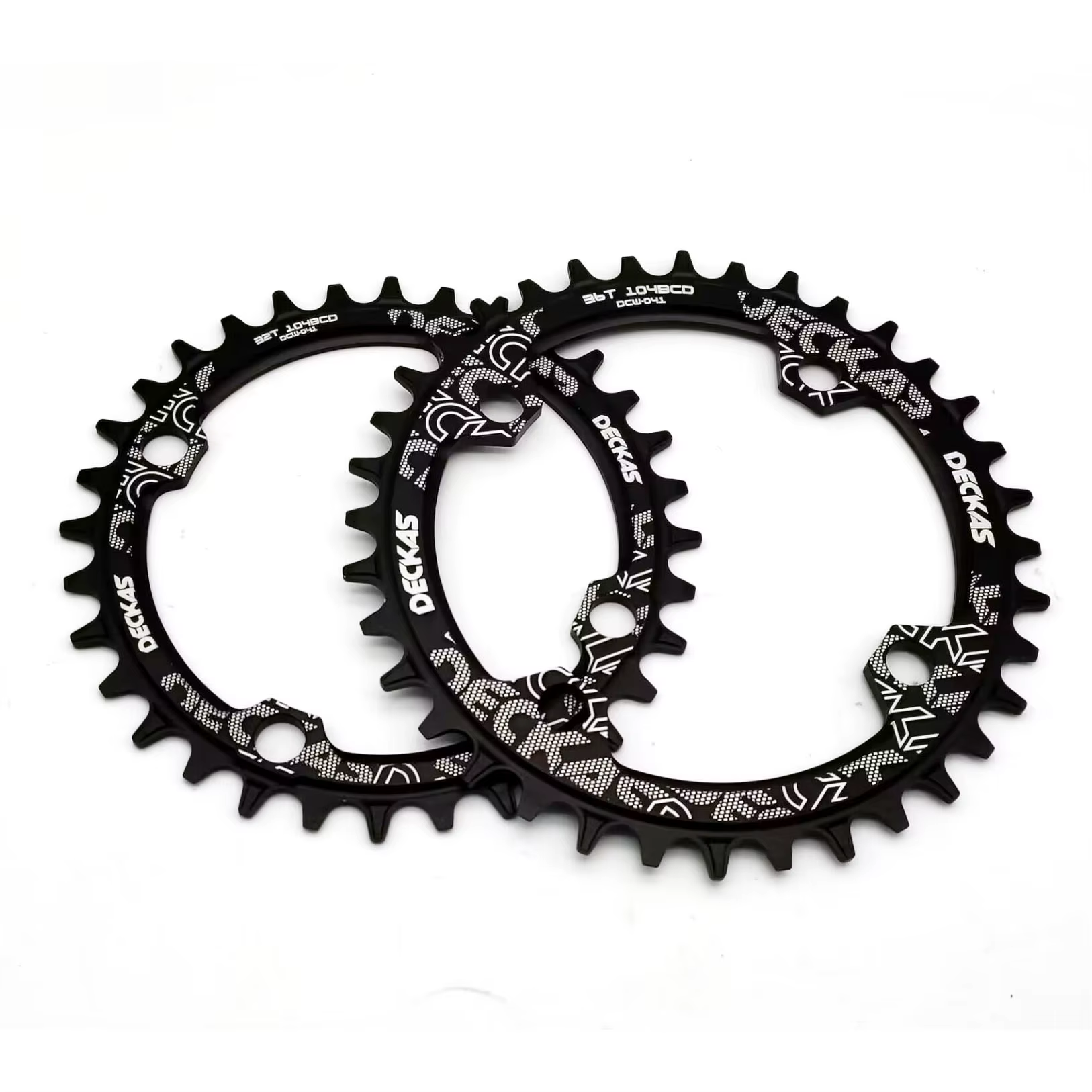Deckas 104BCD ovale rond étroit large plateau vtt vélo de montagne 32T 34T 36T 38T couronne pédalier