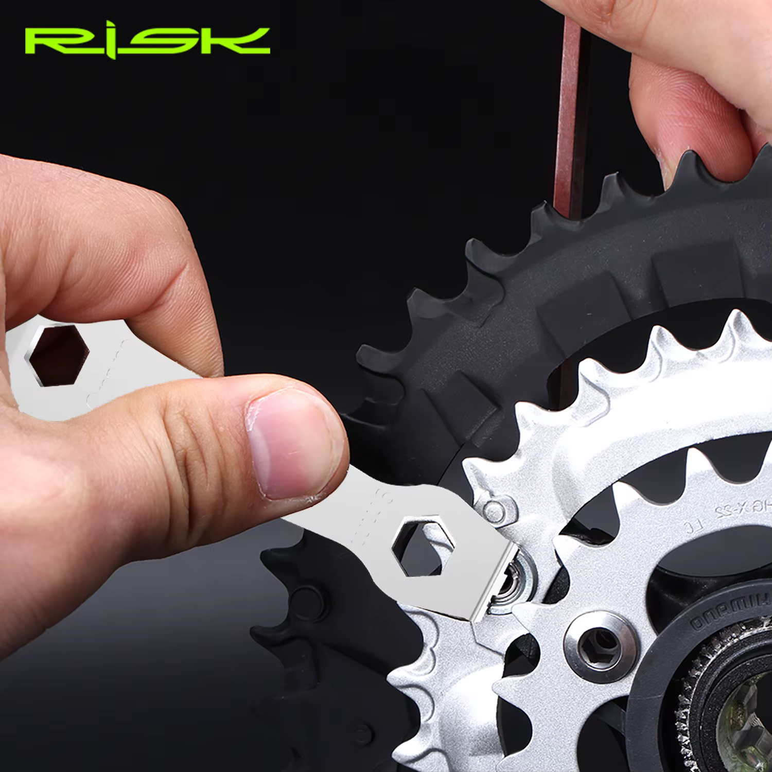 Risque vélo chaîne anneau boulons clé chaîne roue plateau installer clé pédalier boulon fixe réparat