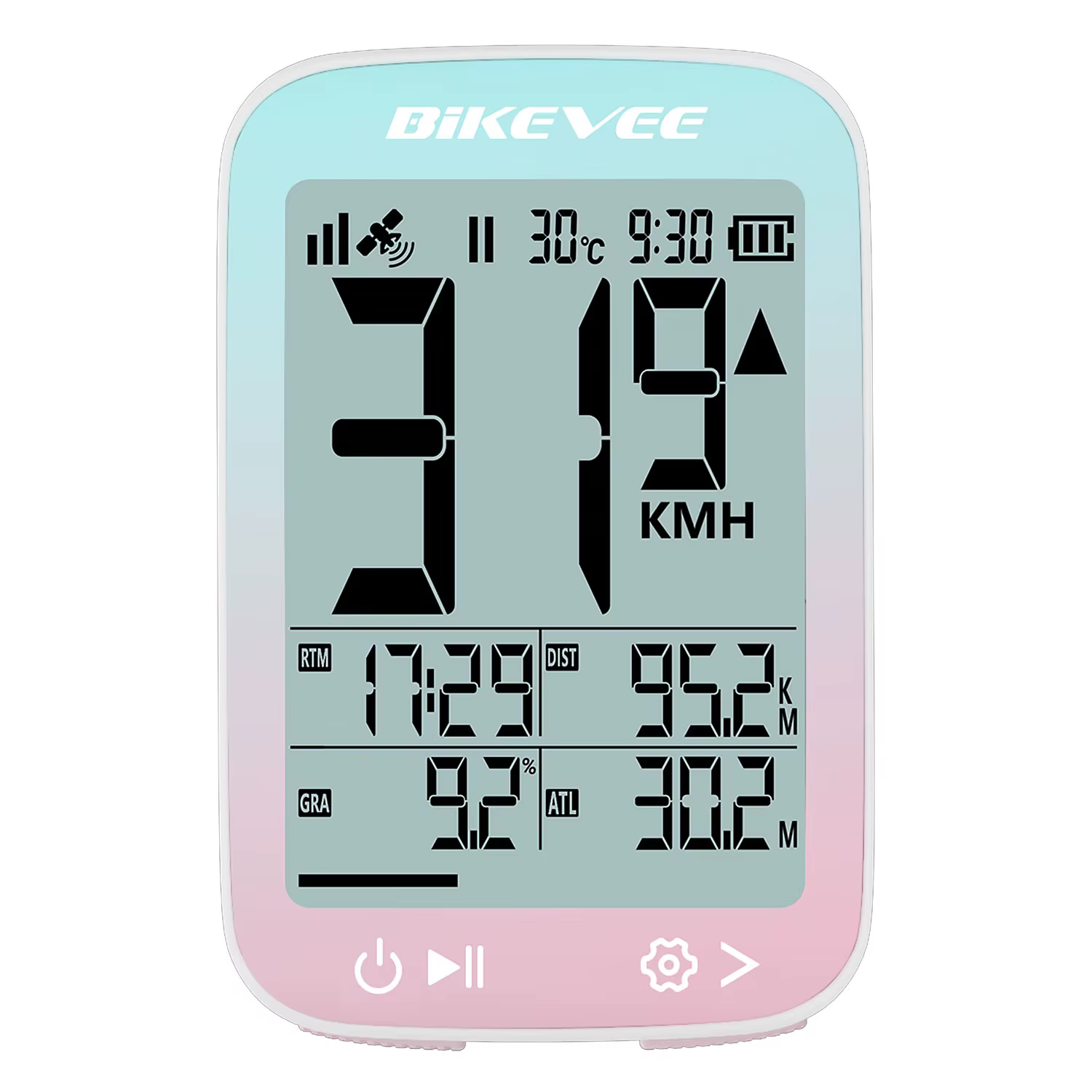 Ordinateur de vélo sans fil GPS, odomètre de vélo MPH KM/H, compteur de vitesse de vélo, odomètre de