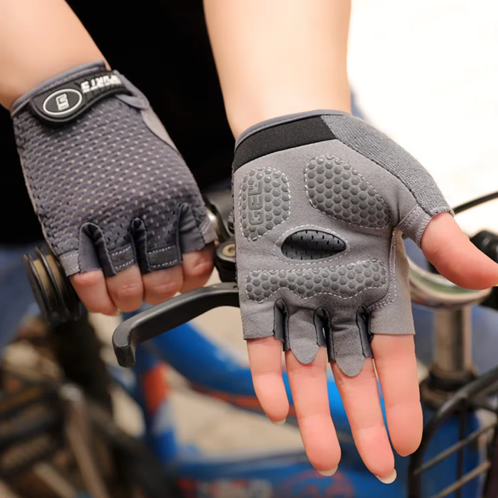 1 paire de gants demi-doigt pour enfants, gants de Sport, respirants, antidérapants, en Gel, pour en
