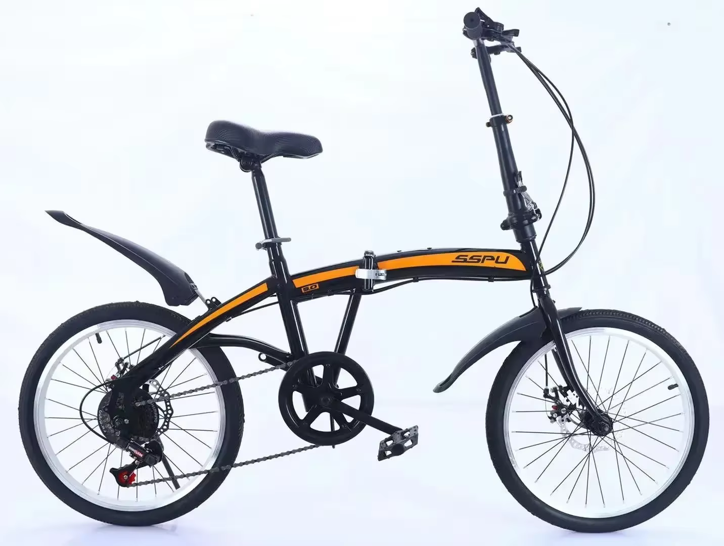 Vélo pliant Durable de frein à double disque de vitesse Variable de 20 pouces pour le vélo de montag