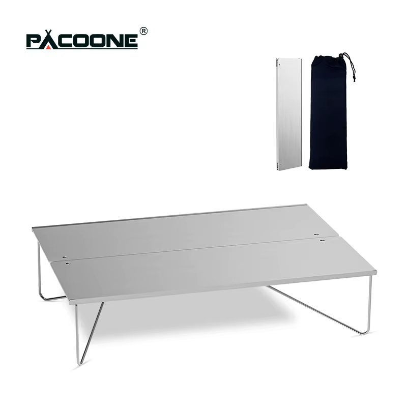 Mini Table d'extérieur ultralégère pliable en alliage d'aluminium, pour voyage, pique-nique, Barbecu