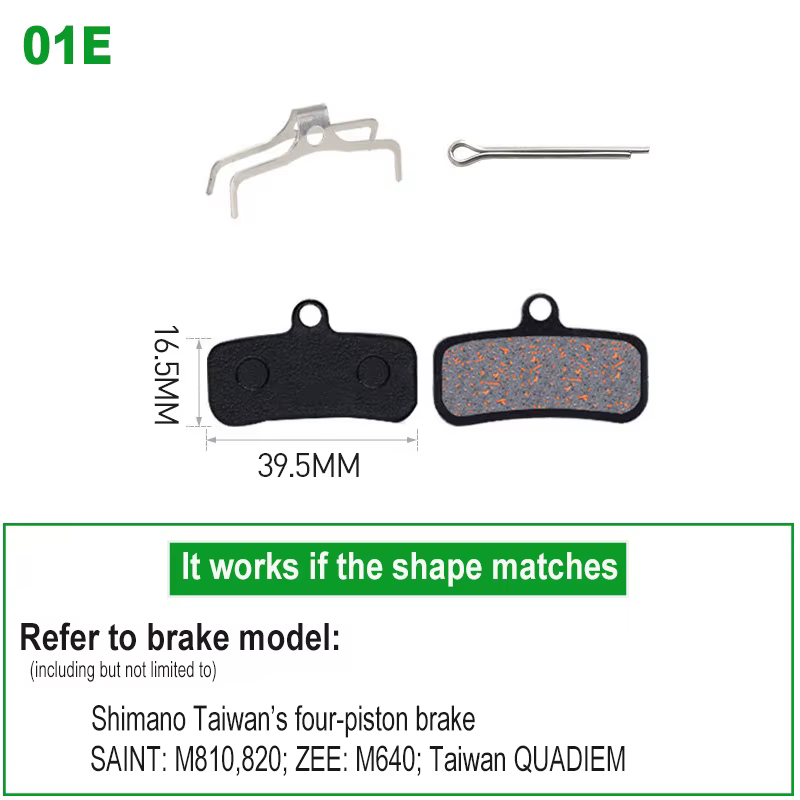 10 paires de plaquettes de frein pour vélo de montagne, plaquettes de frein à disque pour vélo, pour