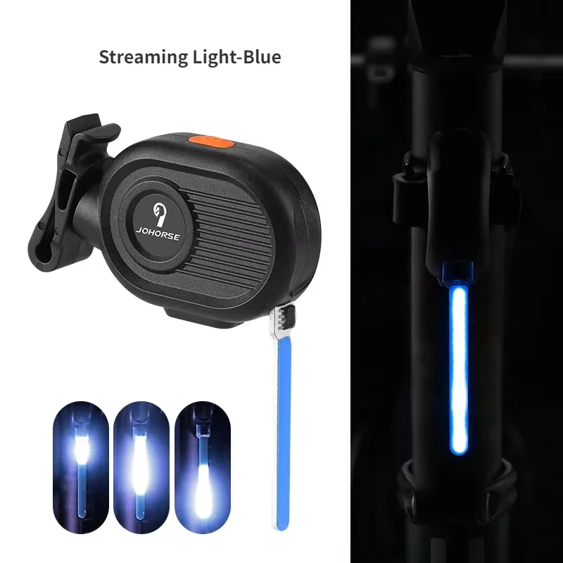 Feux arrière de vélo à 4 couleurs à effet d'eau courante, feux LED pour la conduite nocturne, access