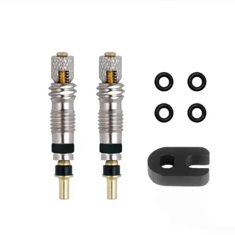 Kits d'outils de réparation de vélo, jeu de noyaux de Valve Presta, clé à Valve Schrader, dissolvant