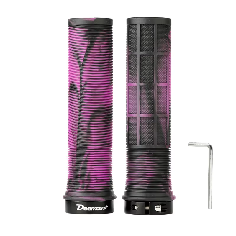 Deemount-Poignées de guidon coordonnantes en TPR pour VTT, accessoire confortable pour cyclisme, ébl
