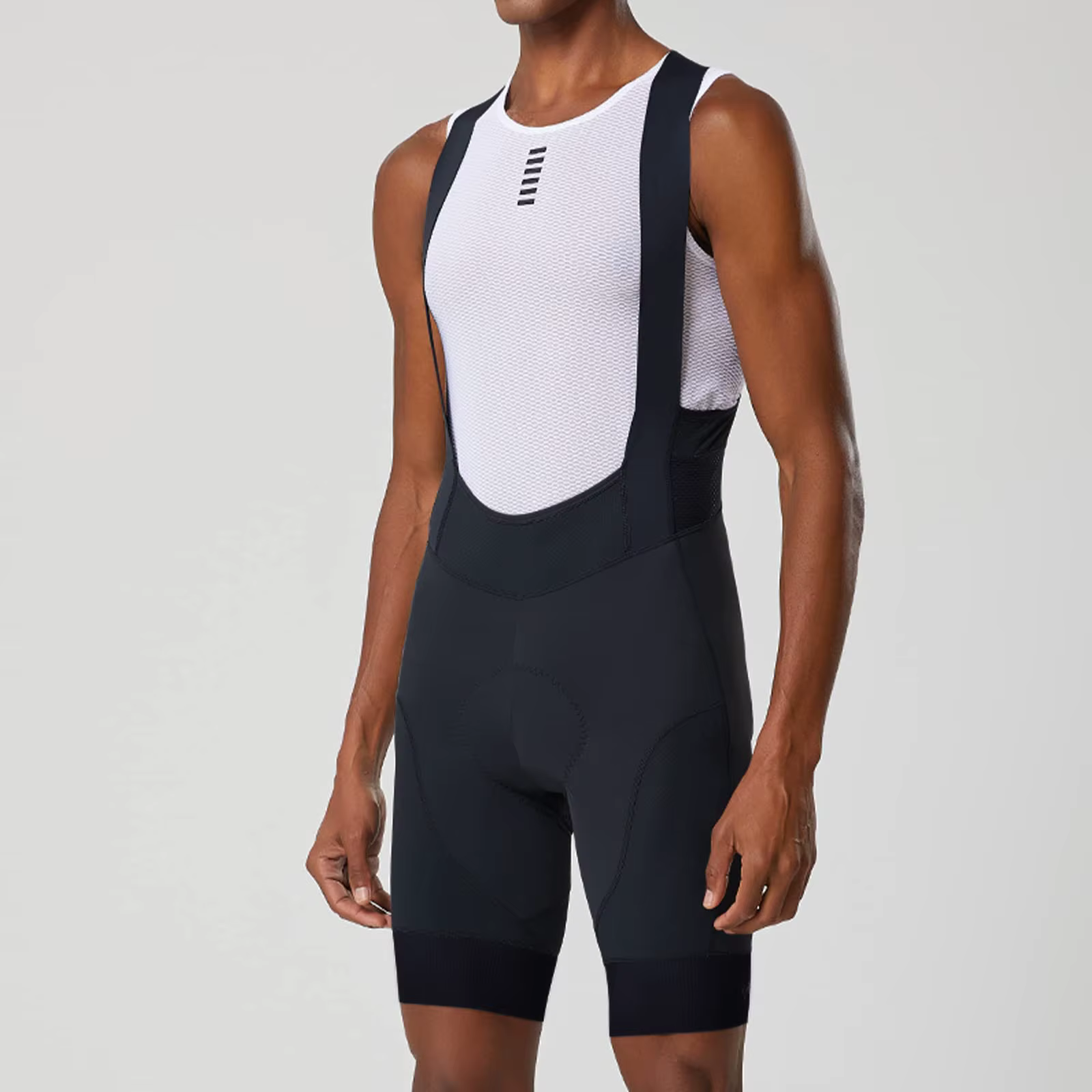 Cyclisme Bib Shorts Hommes Vêtements De Plein Air Vélo Vélo 6 Heures D'équitation Rembourré Bib Coll