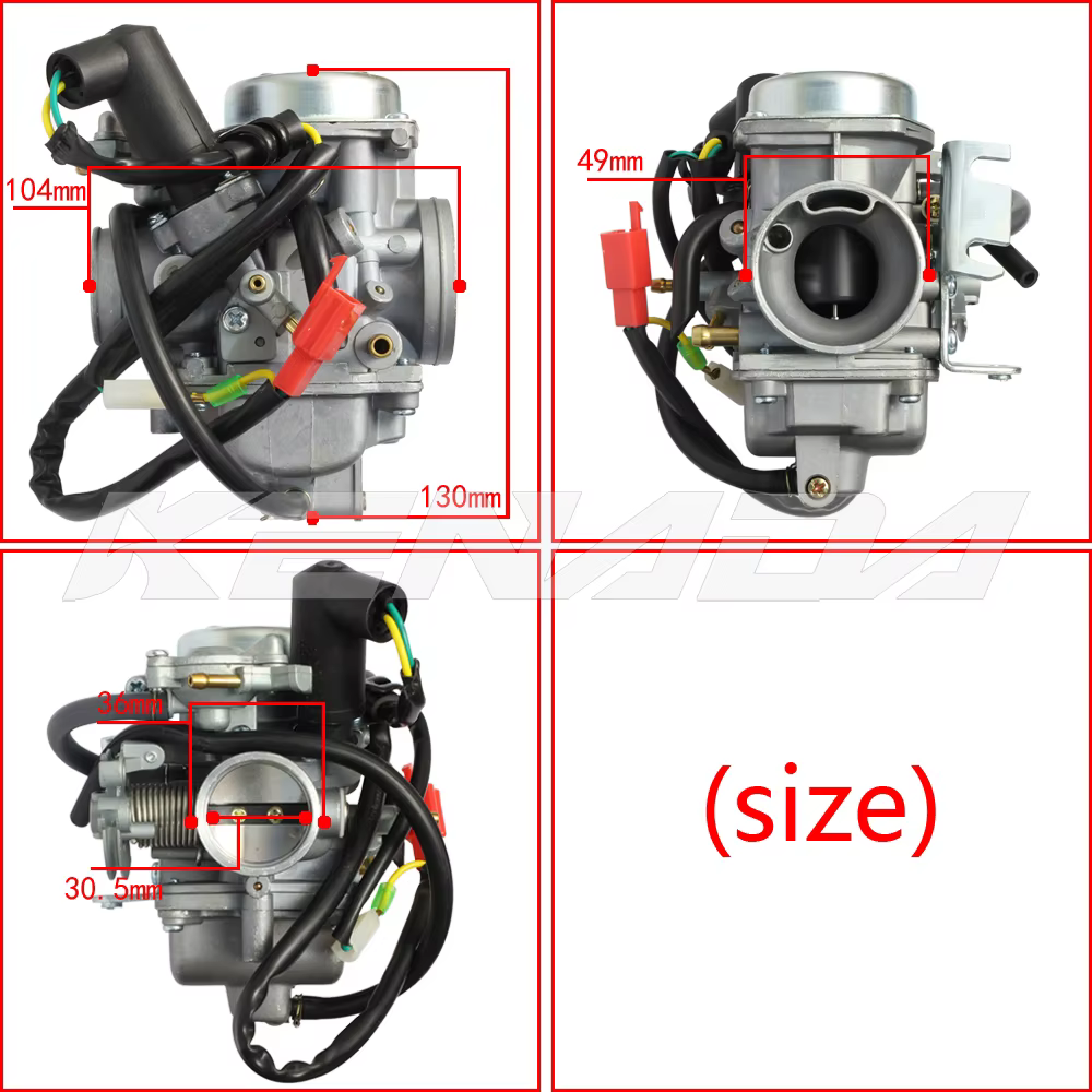 Carburateur pour Mycheng 250cc Ch125 Ch150 Cn250, Cf250 Ch250 Scooter 250 Xiami 250 Sahara oke di Cf