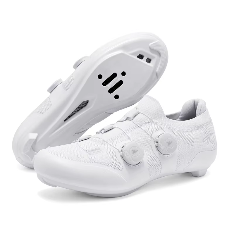 Chaussures de cyclisme sur route hommes femmes rose respirant auto-verrouillage taquet Spd chaussure