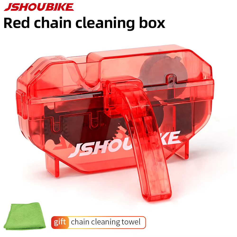Nettoyeur de chaîne de vélo rouge, outil de nettoyage de chaîne de vélo, épurateur de cyclisme, outi