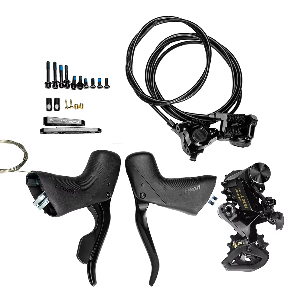 Groupe de transmission LTWOO GRT 12 - Freins à disque hydrauliques 1x12s pour vélo de route/gravel,