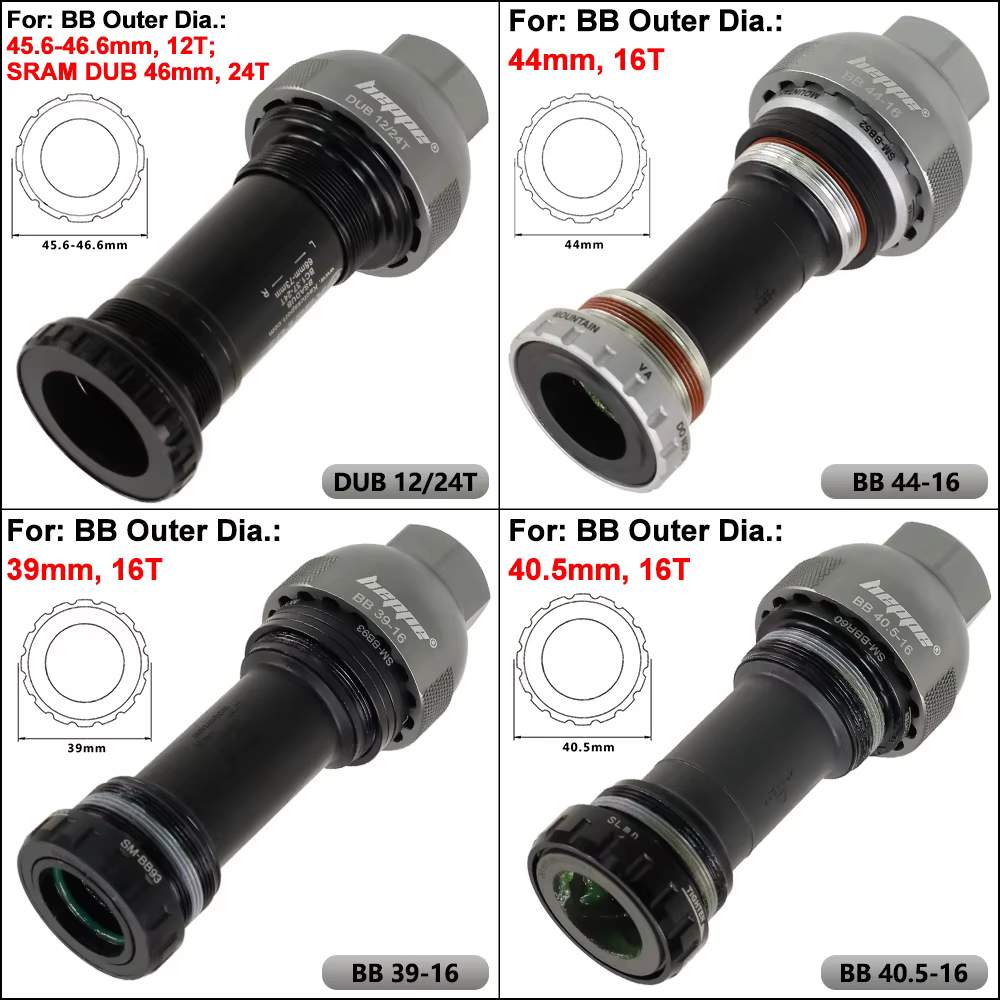 Outil d'installation et de retrait du support inférieur de vélo HEPPE, clé de support inférieur SRAM