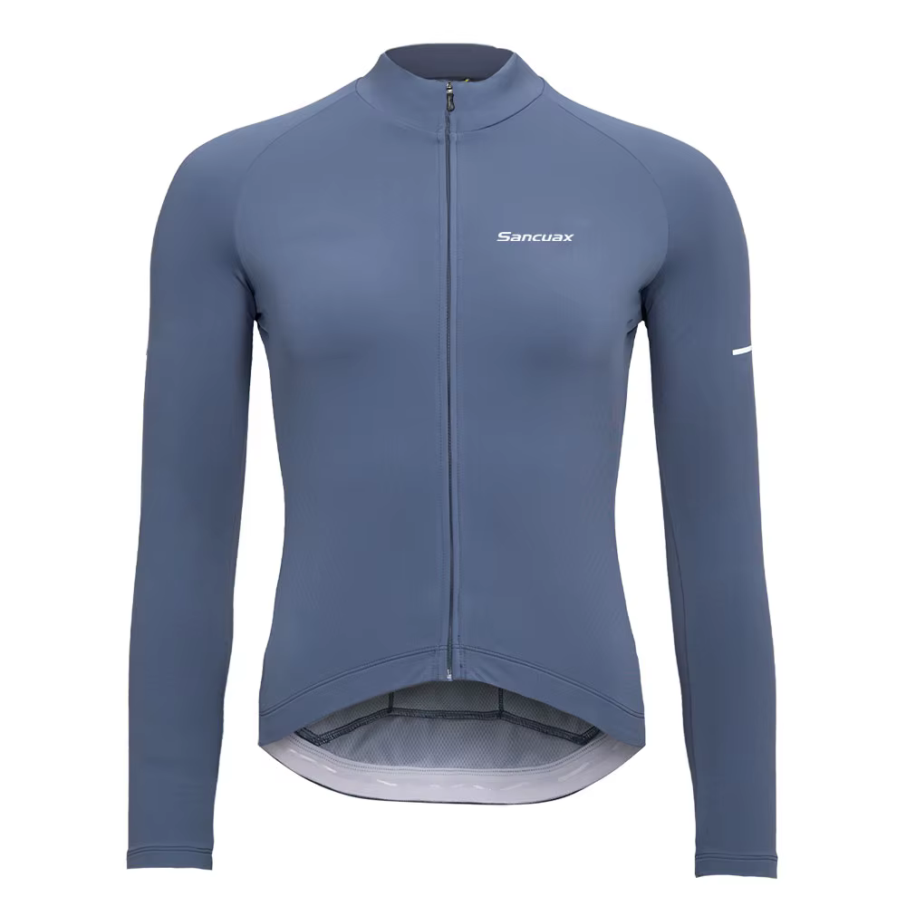 Maillots de cyclisme à manches longues pour femmes, chemises de vélo respirantes anti-UV, maillot de