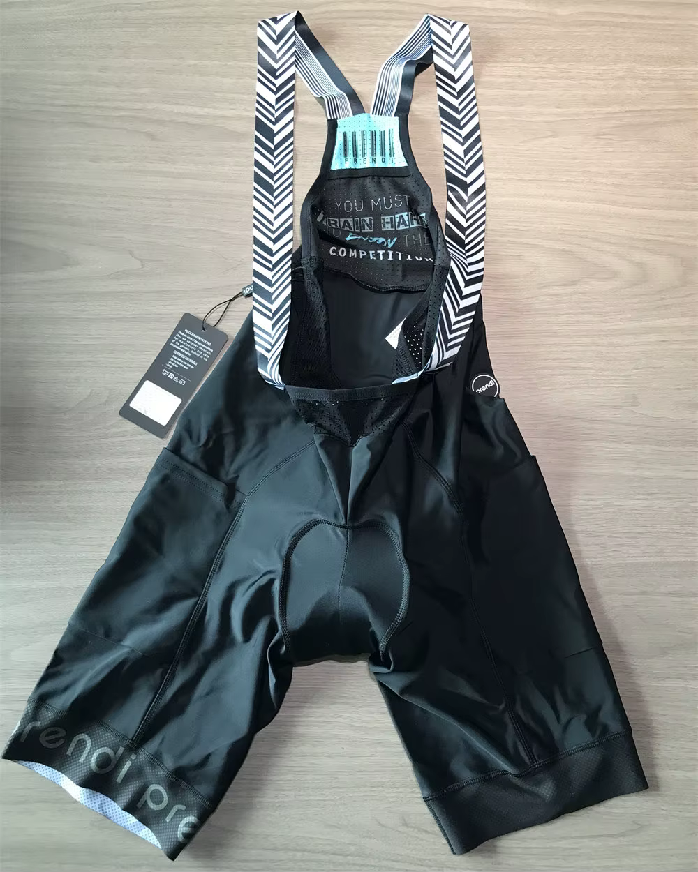 PRENDI – cuissard à bretelles pour hommes, coussin de Gel, Cool, serré avec poches, vêtements de Spo