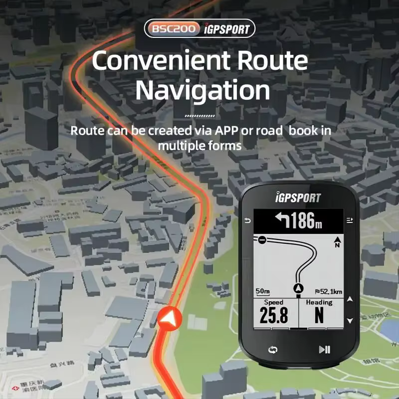 IGPSPORT-Ordinateur de vélo GPS BSC200, Odomcirculation de vélo, Compteur de vitesse sans fil, Navig