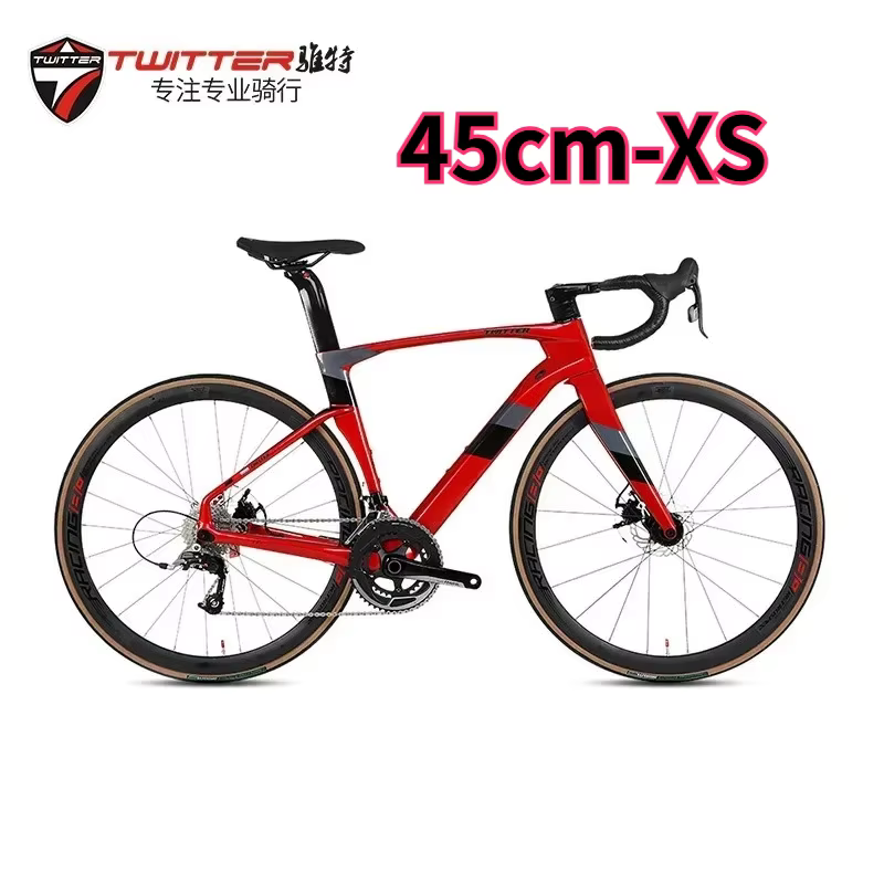 Vélo de route en fibre de carbone TWITTER avec transmission électronique EDS TX7100-24S, transmissio
