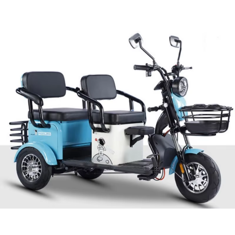 Tricycle électrique 48V/60V, 600W, à trois roues, longue distance de 80km, pour les hommes et les pe