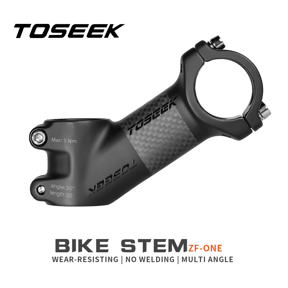 Toseek-Potence de vélo de montagne en carbone ZF-ONE à 25/35 degrés, potence de guidon de 31.8mm, pi