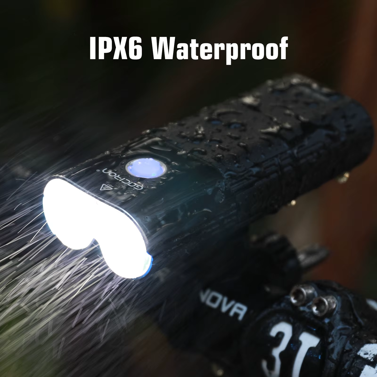GACIRON V9DP-2000 phare 2000 lumens vélo avant lumière étanche USB Rechargeable 6700mAh vélo lumière
