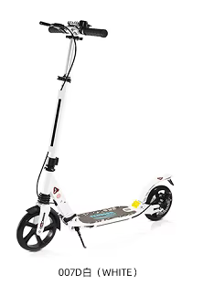 Trottinette pliable pour adultes, double suspension, frein à main, frein à disque arrière, grandes r